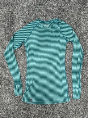 ibex Woolies 100% Merino Wool Long Sleeve Striped Shirt